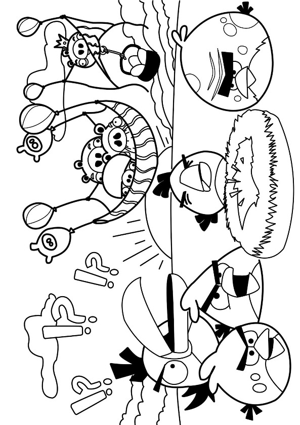 Kids-n-fun.de | Malvorlage Angry Birds angry birds 2